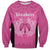 New Zealand Custom Sweatshirt Fire Basketball Maori Tribal Pink - Polynesian Pride