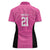 New Zealand Custom Women Polo Shirt Fire Basketball Maori Tribal Pink - Polynesian Pride