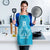 New Zealand Custom Apron Fire Basketball Maori Tribal Sky Blue - Polynesian Pride