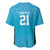New Zealand Custom Baseball Jersey Fire Basketball Maori Tribal Sky Blue - Polynesian Pride