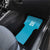 New Zealand Custom Car Mats Fire Basketball Maori Tribal Sky Blue - Polynesian Pride