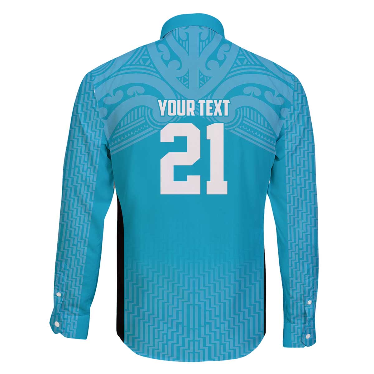 New Zealand Custom Family Matching Off The Shoulder Long Sleeve Dress and Hawaiian Shirt Fire Basketball Maori Tribal Sky Blue - Polynesian Pride