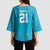 New Zealand Custom Kimono Sleeve Blouse Fire Basketball Maori Tribal Sky Blue - Polynesian Pride