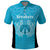New Zealand Custom Polo Shirt Fire Basketball Maori Tribal Sky Blue - Polynesian Pride