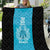 New Zealand Custom Quilt Fire Basketball Maori Tribal Sky Blue - Polynesian Pride