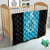 New Zealand Custom Quilt Fire Basketball Maori Tribal Sky Blue - Polynesian Pride