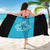 New Zealand Custom Sarong Fire Basketball Maori Tribal Sky Blue - Polynesian Pride