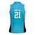 New Zealand Custom Women Sleeveless Polo Shirt Fire Basketball Maori Tribal Sky Blue - Polynesian Pride
