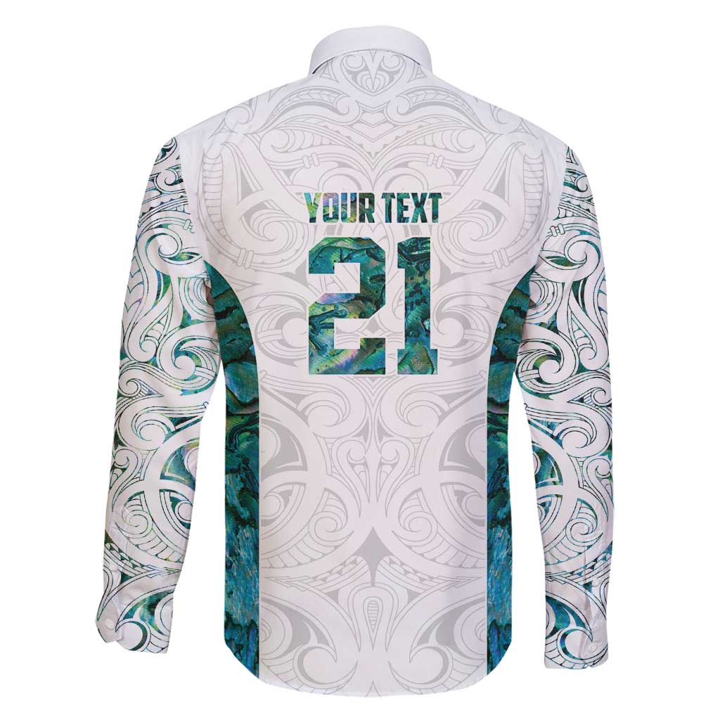 Custom New Zealand Aotearoa Family Matching Puletasi and Hawaiian Shirt Green Maori Paua Shell Indigenous - Polynesian Pride