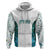Custom New Zealand Aotearoa Hoodie Green Maori Paua Shell Indigenous - Polynesian Pride