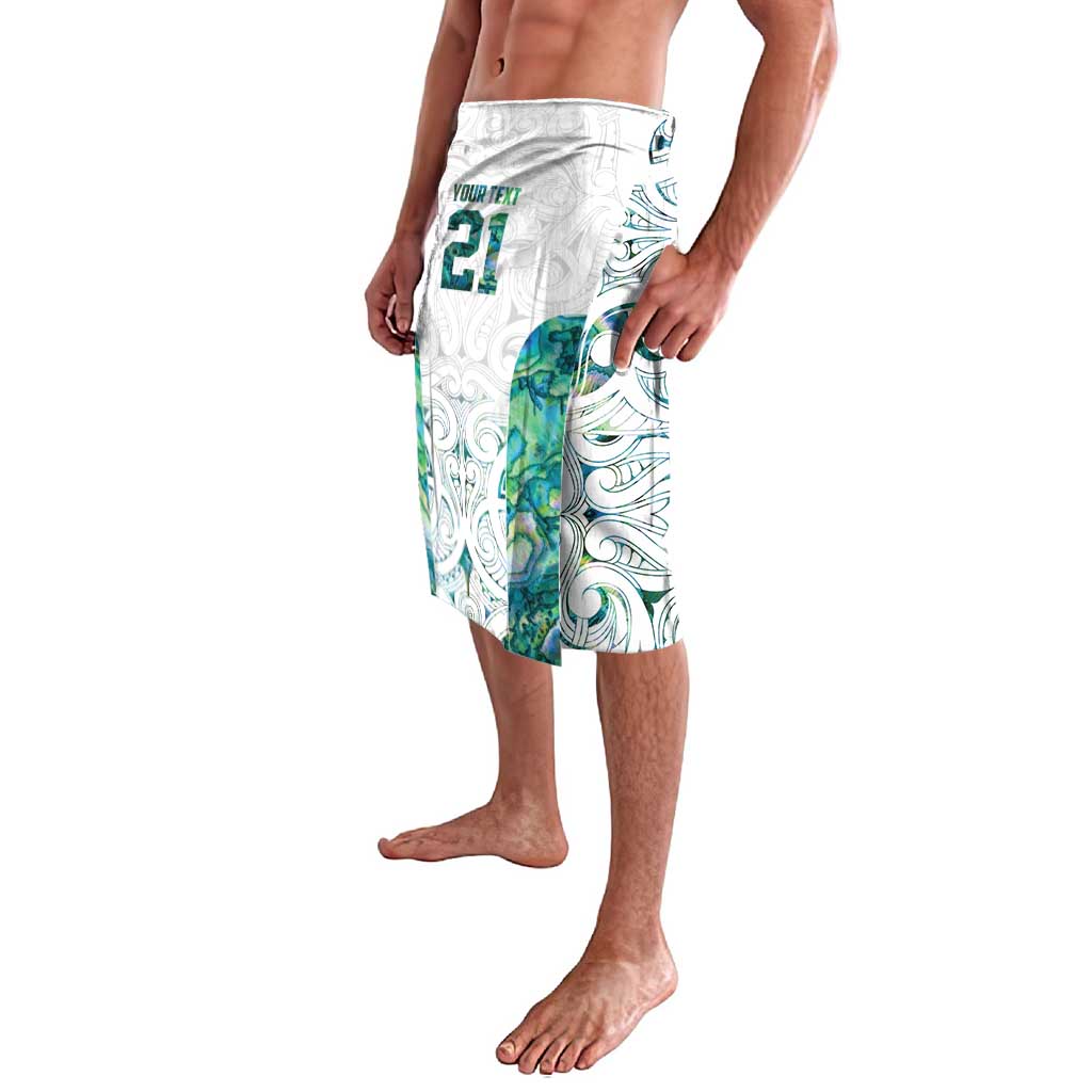 Custom New Zealand Aotearoa Lavalava Green Maori Paua Shell Indigenous - Polynesian Pride