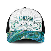 New Zealand Aotearoa Mesh Trucker Cap Green Maori Papua Shell Indigenous - Polynesian Pride