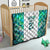 Custom New Zealand Aotearoa Quilt Green Maori Paua Shell Indigenous - Polynesian Pride