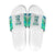 Custom New Zealand Aotearoa Slide Sandals Green Maori Paua Shell Indigenous - Polynesian Pride