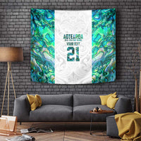 Custom New Zealand Aotearoa Tapestry Green Maori Paua Shell Indigenous - Polynesian Pride
