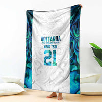 Custom New Zealand Aotearoa Blanket Maori Paua Shell Indigenous LT9 - Polynesian Pride