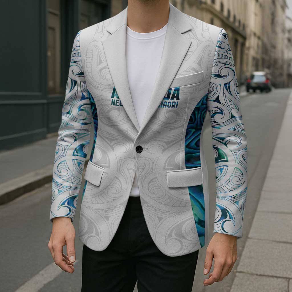 Custom New Zealand Aotearoa Blazer Maori Paua Shell Indigenous LT9 - Polynesian Pride