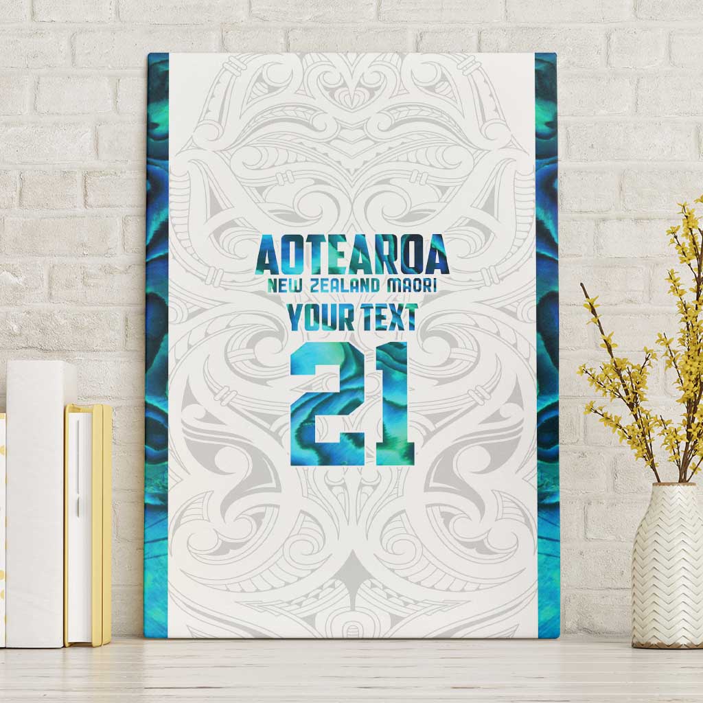 Custom New Zealand Aotearoa Canvas Wall Art Maori Paua Shell Indigenous - Polynesian Pride