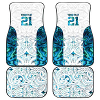 Custom New Zealand Aotearoa Car Mats Maori Paua Shell Indigenous - Polynesian Pride