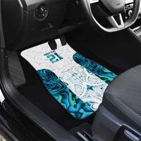 Custom New Zealand Aotearoa Car Mats Maori Paua Shell Indigenous - Polynesian Pride