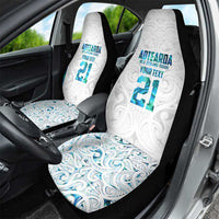 Custom New Zealand Aotearoa Car Seat Cover Maori Paua Shell Indigenous LT9 - Polynesian Pride