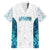 Custom New Zealand Aotearoa Family Matching Off Shoulder Short Dress and Hawaiian Shirt Maori Paua Shell Indigenous - Polynesian Pride