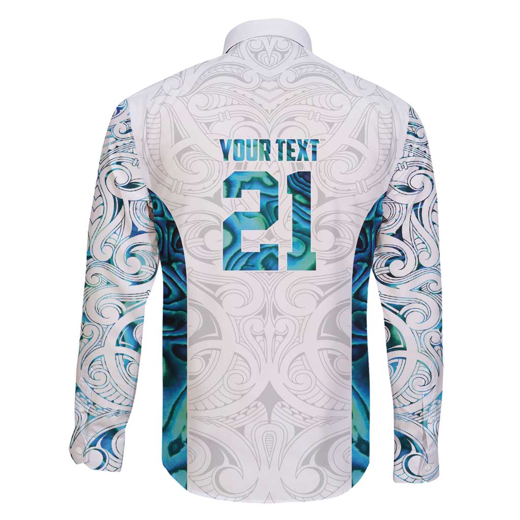 Custom New Zealand Aotearoa Family Matching Short Sleeve Bodycon Dress and Hawaiian Shirt Maori Paua Shell Indigenous - Polynesian Pride