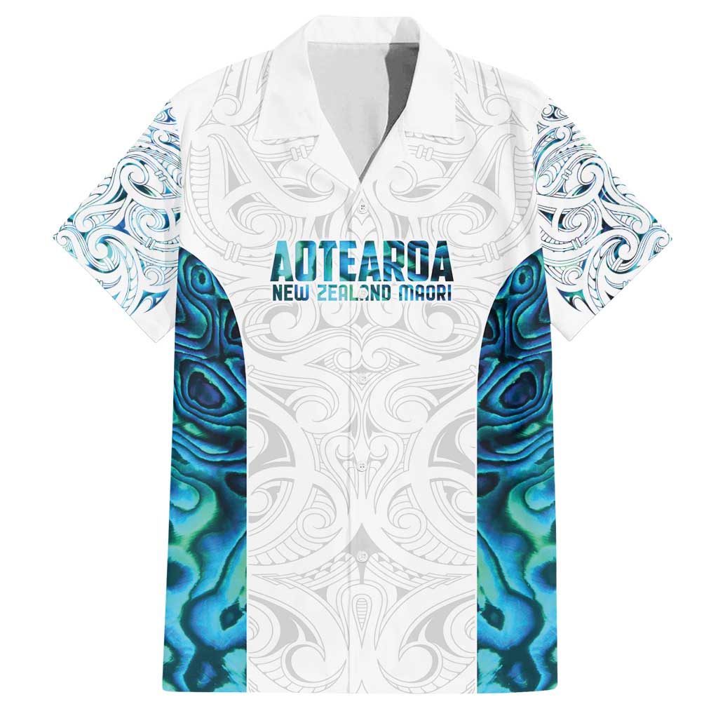 Custom New Zealand Aotearoa Family Matching Tank Maxi Dress and Hawaiian Shirt Maori Paua Shell Indigenous - Polynesian Pride