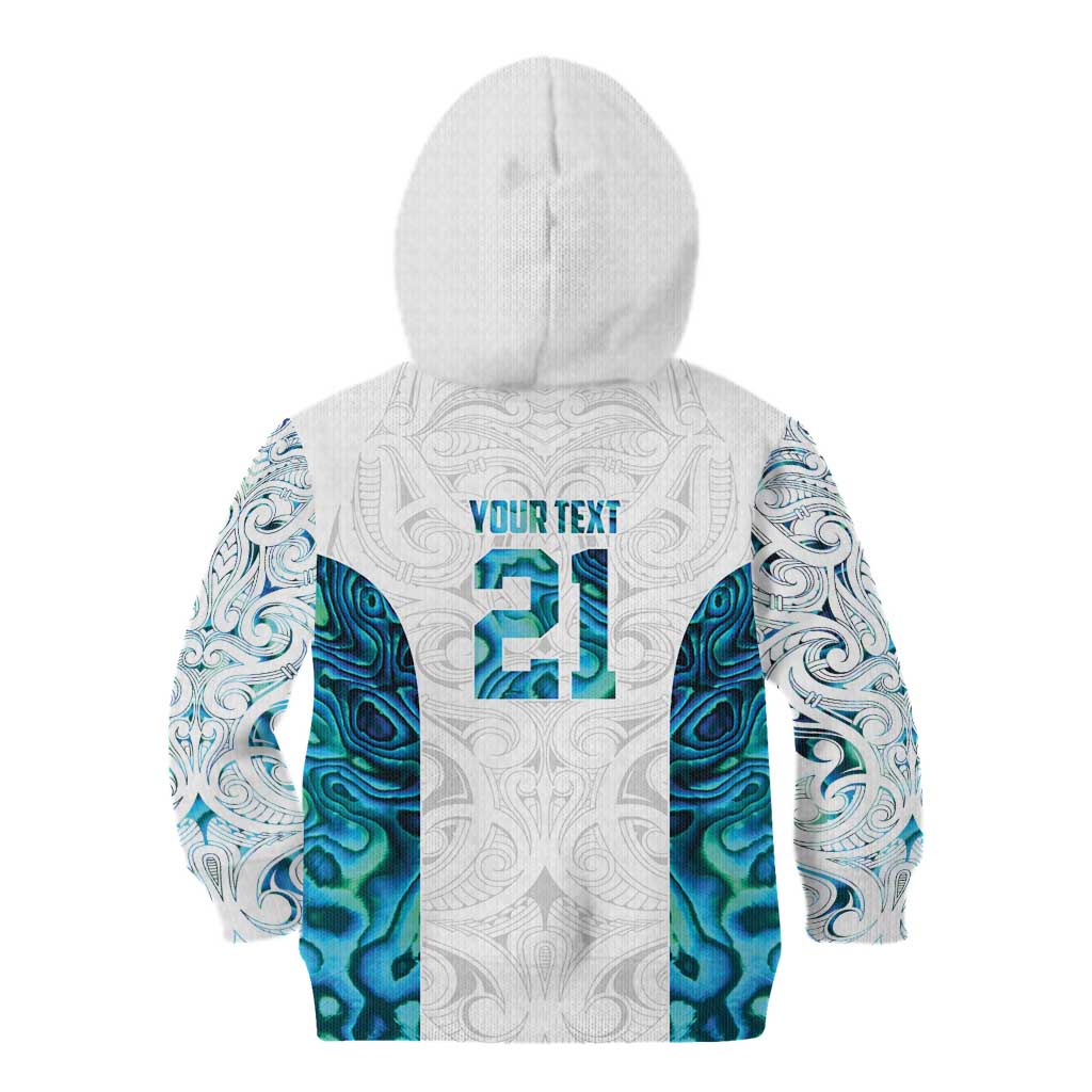 Custom New Zealand Aotearoa Kid Hoodie Maori Paua Shell Indigenous LT9 - Polynesian Pride