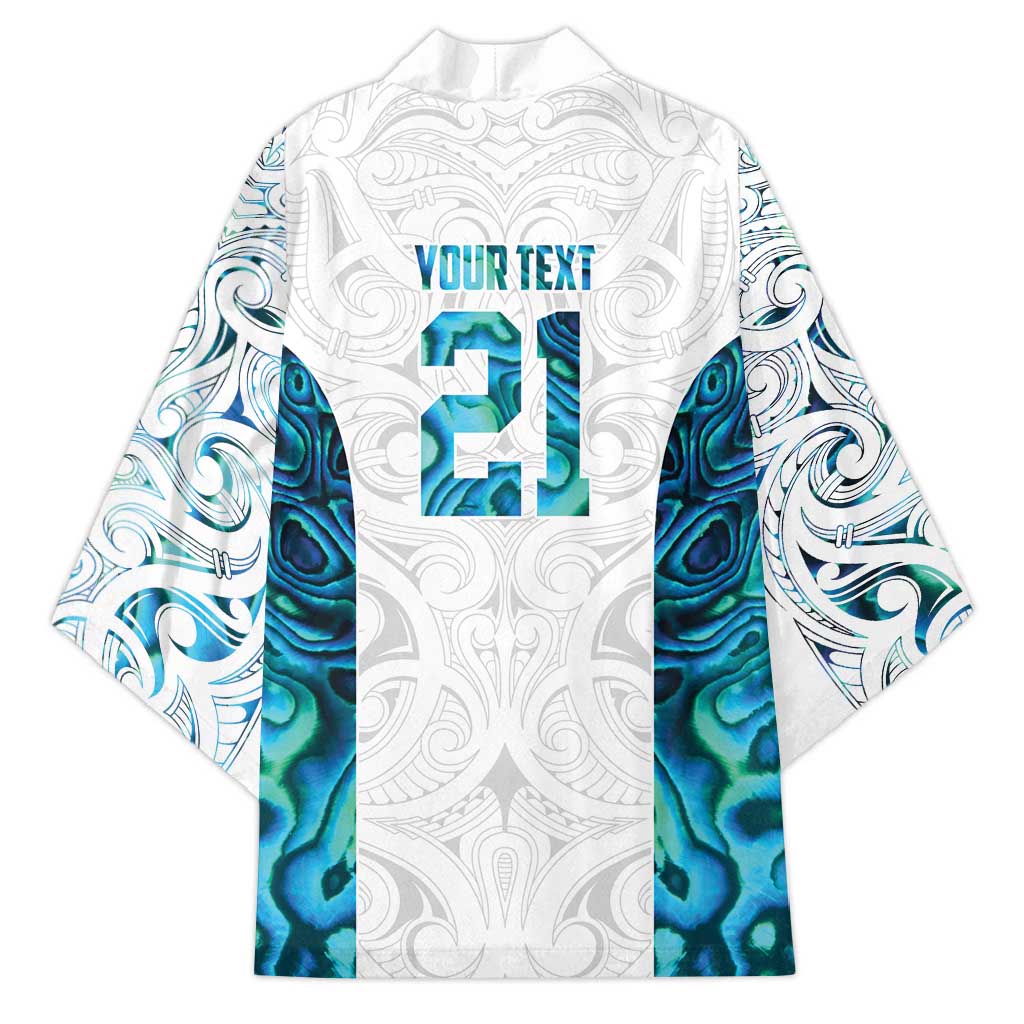 Custom New Zealand Aotearoa Kimono Maori Paua Shell Indigenous - Polynesian Pride