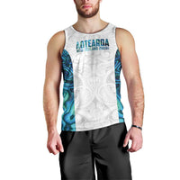 Custom New Zealand Aotearoa Men Tank Top Maori Paua Shell Indigenous - Polynesian Pride