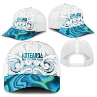 New Zealand Aotearoa Mesh Trucker Cap Maori Papua Shell Indigenous - Polynesian Pride