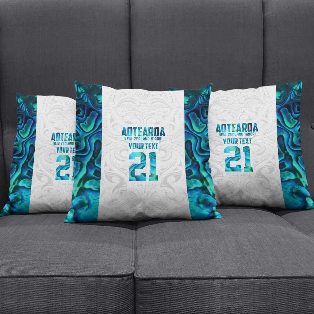 Custom New Zealand Aotearoa Pillow Cover Maori Paua Shell Indigenous LT9 - Polynesian Pride