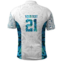 Custom New Zealand Aotearoa Polo Shirt Maori Paua Shell Indigenous - Polynesian Pride