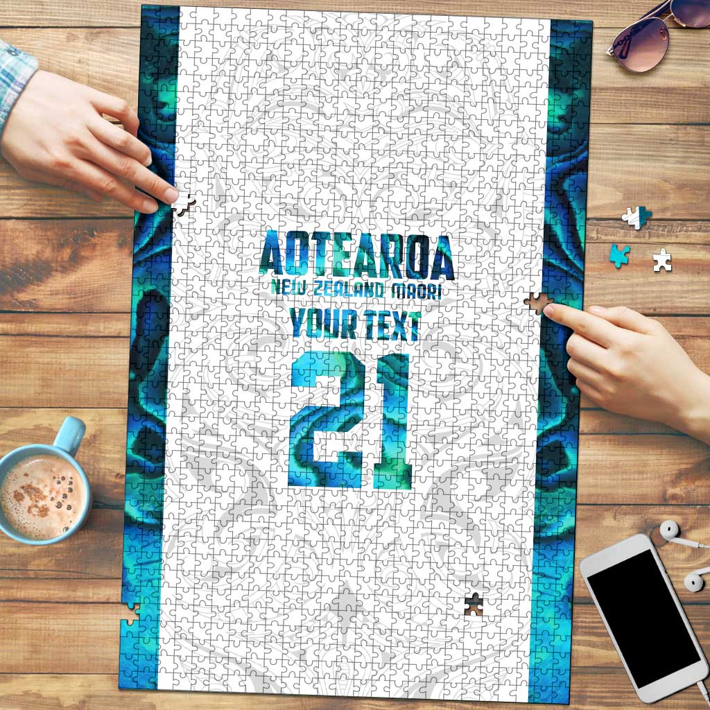 Custom New Zealand Aotearoa Puzzle Maori Paua Shell Indigenous - Polynesian Pride