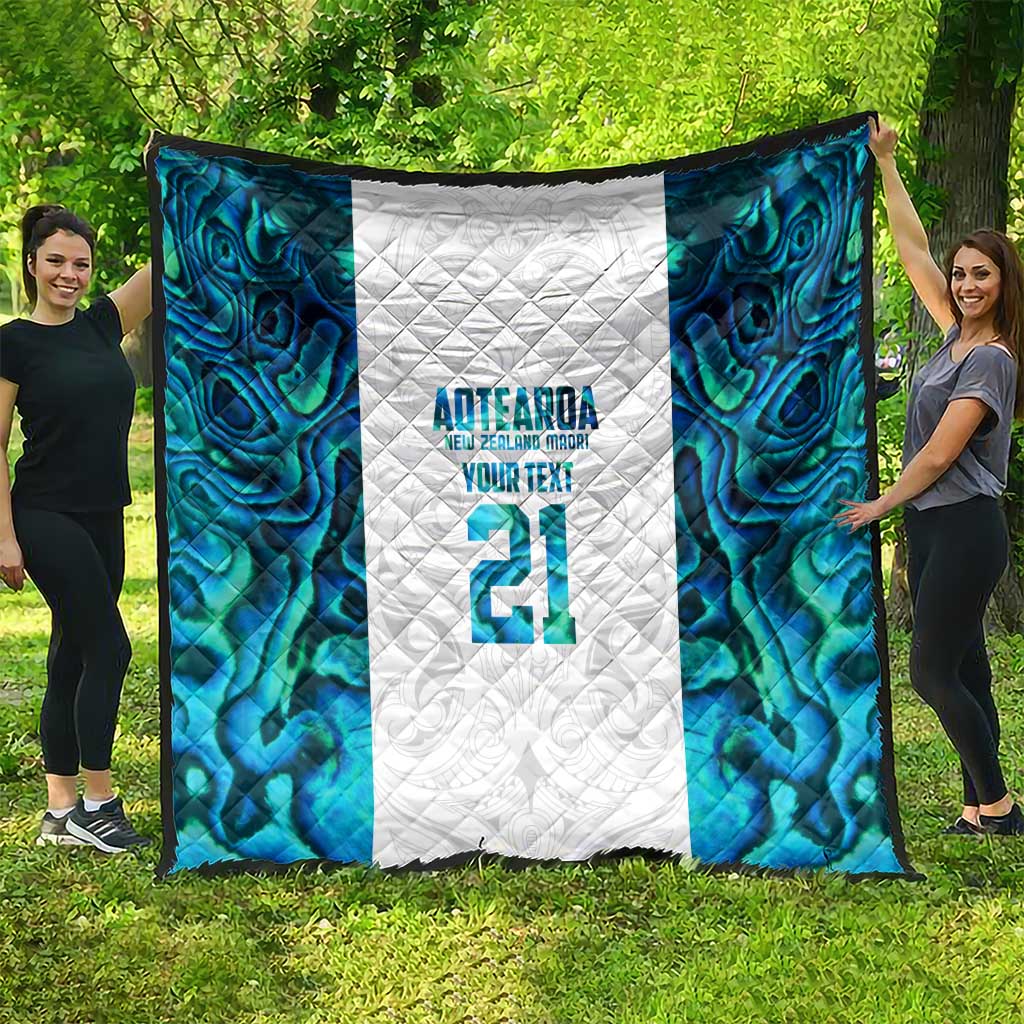 Custom New Zealand Aotearoa Quilt Maori Paua Shell Indigenous LT9 - Polynesian Pride