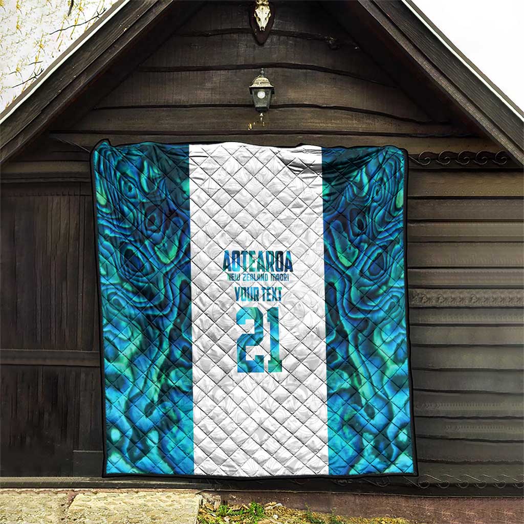 Custom New Zealand Aotearoa Quilt Maori Paua Shell Indigenous LT9 - Polynesian Pride