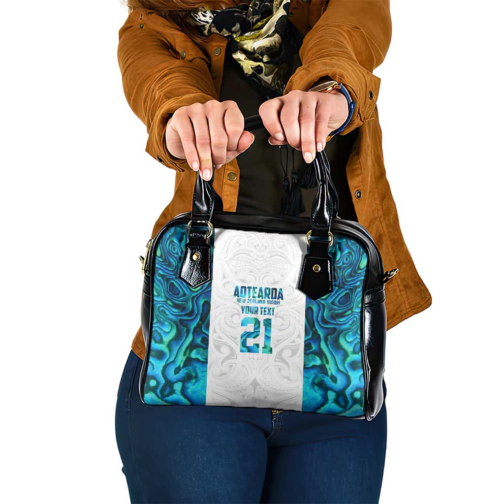 Custom New Zealand Aotearoa Shoulder Handbag Maori Paua Shell Indigenous LT9 One Size Blue - Polynesian Pride