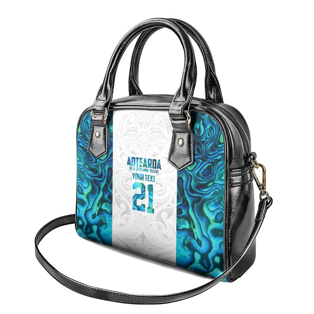 Custom New Zealand Aotearoa Shoulder Handbag Maori Paua Shell Indigenous LT9 - Polynesian Pride