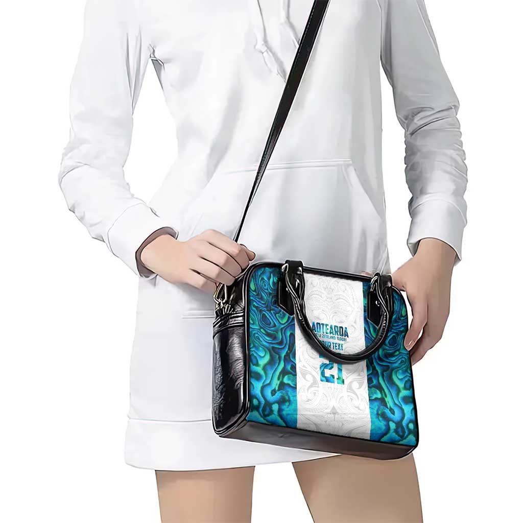 Custom New Zealand Aotearoa Shoulder Handbag Maori Paua Shell Indigenous LT9 - Polynesian Pride