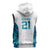 Custom New Zealand Aotearoa Sleeveless Zip Hoodie Maori Paua Shell Indigenous - Polynesian Pride