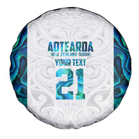 Custom New Zealand Aotearoa Spare Tire Cover Maori Paua Shell Indigenous LT9 - Polynesian Pride