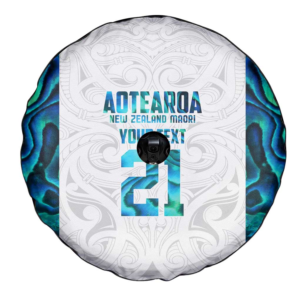 Custom New Zealand Aotearoa Spare Tire Cover Maori Paua Shell Indigenous LT9 - Polynesian Pride