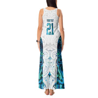 Custom New Zealand Aotearoa Tank Maxi Dress Maori Paua Shell Indigenous - Polynesian Pride