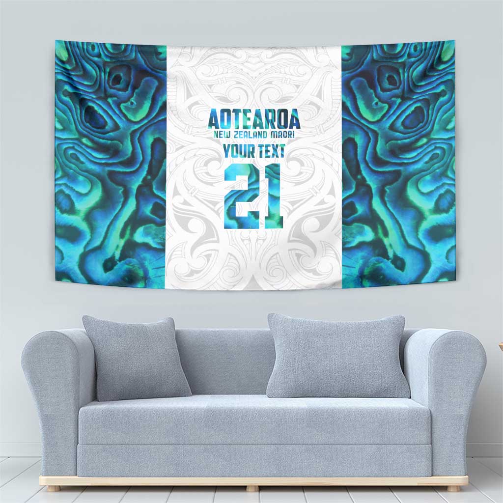 Custom New Zealand Aotearoa Tapestry Maori Paua Shell Indigenous - Polynesian Pride