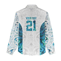 Custom New Zealand Aotearoa Women Casual Shirt Maori Paua Shell Indigenous - Polynesian Pride