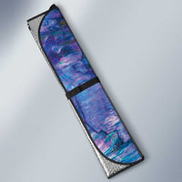 Custom New Zealand Aotearoa Auto Sun Shade Purple Maori Paua Shell Indigenous LT9 - Polynesian Pride