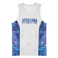 Custom New Zealand Aotearoa Basketball Jersey Purple Maori Paua Shell Indigenous LT9 Unisex Purple - Polynesian Pride
