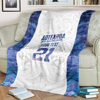 Custom New Zealand Aotearoa Blanket Purple Maori Paua Shell Indigenous LT9 - Polynesian Pride
