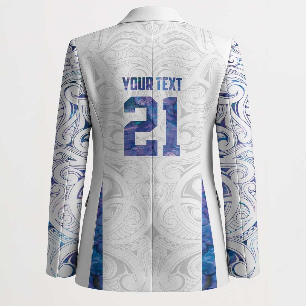 Custom New Zealand Aotearoa Blazer Purple Maori Paua Shell Indigenous LT9 - Polynesian Pride